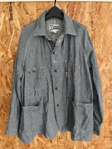 POST OVERALLS 스트라이프 커버올