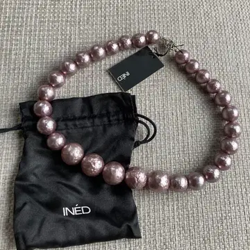 [택 포함 새상품] INED 이네드 펄풍 목걸이 크리스마스 결혼식