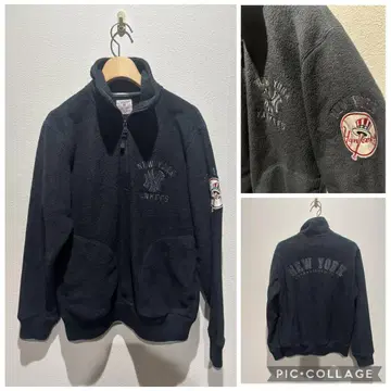 올드 유니클로 MLB 뉴욕 양키스 플리스 하프 지퍼
