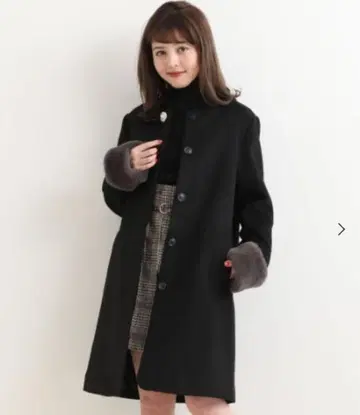 MAJESTIC LEGON 노카라 코트 블랙