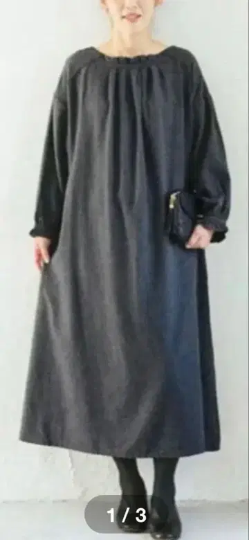 새상품급 blue willow 블루위로 2way 기모 원피스