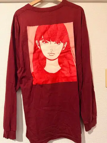 [ KYNE ] 버건디 긴팔 티셔츠 ON AIR