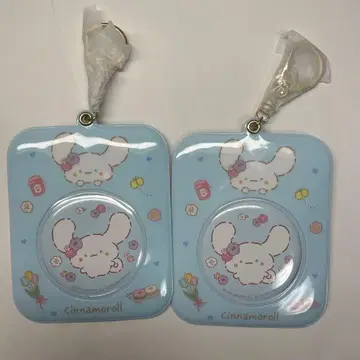 산리오 스튜디오하늘 콜라보 캔뱃지&키링 시나모롤 2개 세트