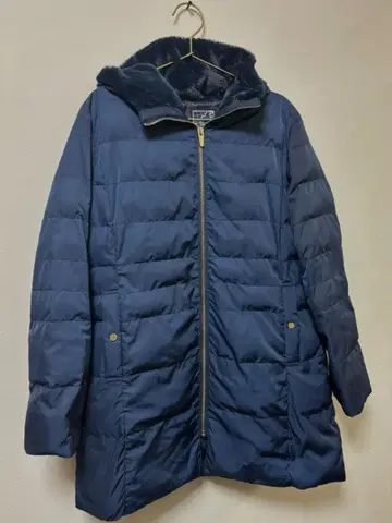 준코 시마다 네이비 롱 코트 13호 새상품급