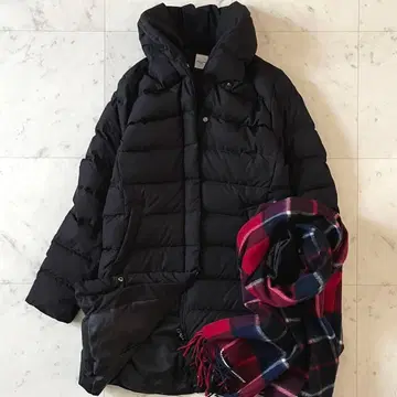 새상품급*어반 리서치 숄카라 리얼 다운 코트 36 블랙