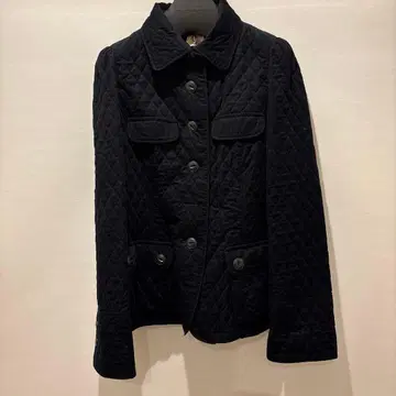 (주) 월드 네이비 퀼팅 자켓 프론트 포켓 부착