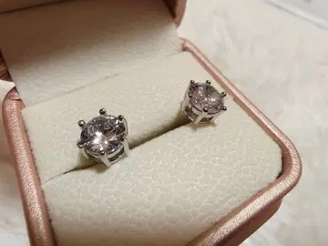 [ 2ct ] 인공 다이아몬드 최고 품질 모이사나이트 6발 귀걸이