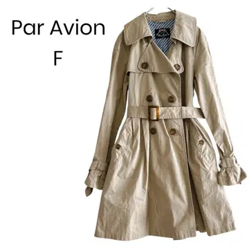 [ ParAvion ] 트렌치코트 A라인 벨트 포함 베이지 1309