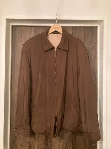 60s 미국 레이온 자켓 블루종 브라운 campus arrow