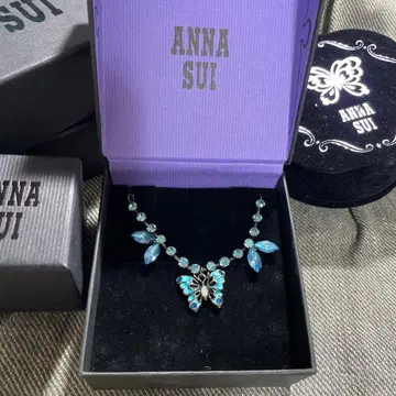 안나수이 목걸이 블루 나비 박스 포함 새상품 1