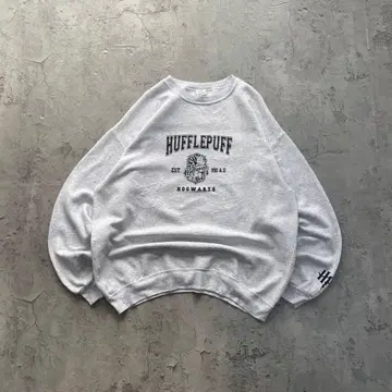 헤인즈 USA 구제 의류 호그와트 프린트 맨투맨 트레이닝복 L 사이즈