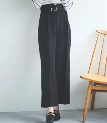 하이웨스트 와이드 팬츠