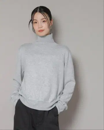 나노 유니버스 터틀넥 캐시미어 혼방 니트 풀오버