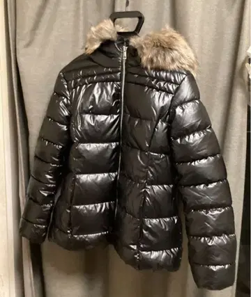 Y2K 헤이세이 헤이세이 갸루 반질반질 퍼 다운 자켓