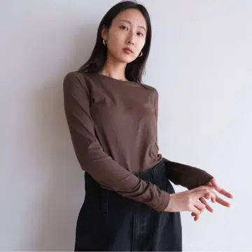 SEAROOMLYNN 스무스 패드인 크루넥 상의