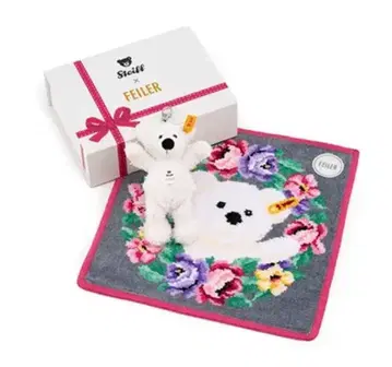 페이러 & 슈타이프 테디베어 콜라보 세트 [ 키링 & 손수건 ] 한정품