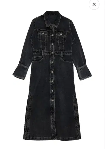 ameri I LINE CORDUROY SHIRT DRESS