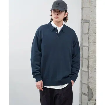 [ whimsic ] 파인 니트 피케 셔츠 ( green )