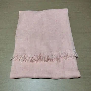 BARNEYS NEWYORK 살몬 핑크 캐시미어 혼방 레이온 원단 스톨