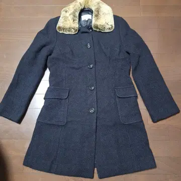 NAF NAF 블랙 코트 40 사이즈