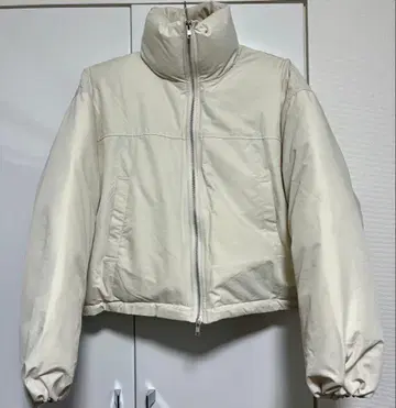 hellam 패딩 숏 다운 자켓 아이보리