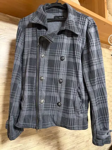 남성용 체크 무늬 자켓 라이더스