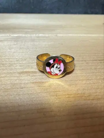 레어 디즈니 빈티지 미니 골드 반지 미니 반지