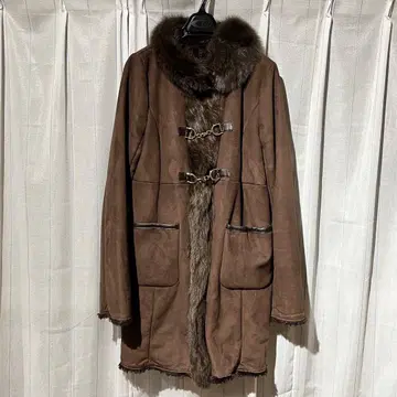 JUSGLITTY 코트 다크 브라운