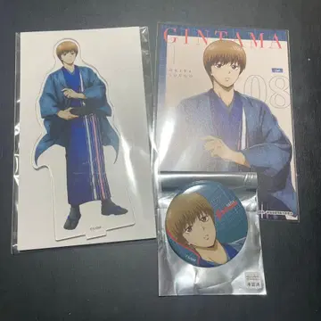 은혼 점프 페스타 로손 캔뱃지 엽서 아크릴 스탠드 오키타