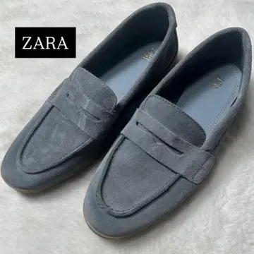 컨디션 최상 자라 페니 로퍼 그레이 23 모카신