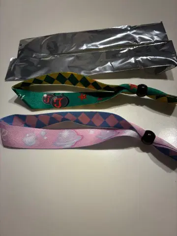 죠죠 월드 3 리본 팔찌 2개 세트