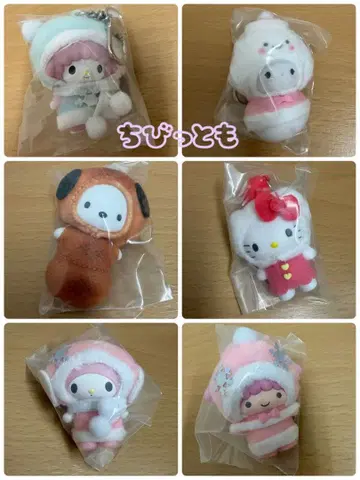 치비토모 6종 세트 화과자 2개 눈의 정령 4개