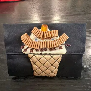 레어 상품 LUDLOW (라들로) 아이스크림 패턴 포켓 티슈 케이스