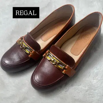 컨디션 최상 리갈 비트 로퍼 브라운 23 가죽 라운드토