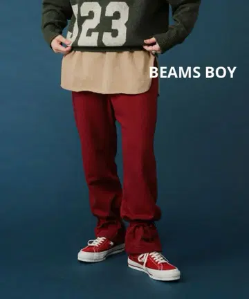 BEAMS BOY 빔즈 보이 헴 어레인지 맨투맨 팬츠