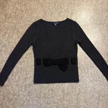 M'S GRACY 리브 스웨터 40 다크 그레이