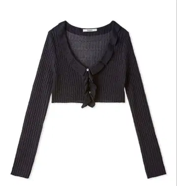 SNIDEL 스나이델 시어 프릴 가디건