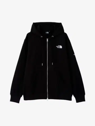 The North Face 블랙 후드티 풀집업
