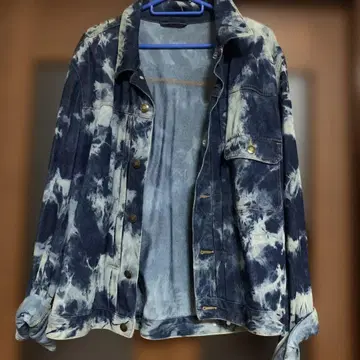 타이다이 디자인 데님 자켓