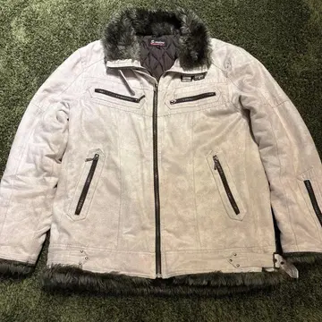 y2k archive 00s 퍼 자켓 헤이세이 시크 스타일 그런지 자