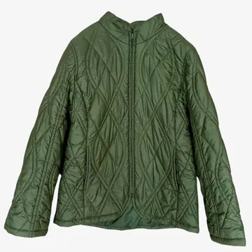 크로커다일 퀼팅 자켓 (M) 카키 경량 아우터 충전솜 가을/겨울