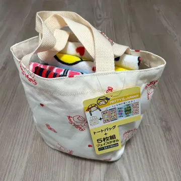 패티&지미 토트백, 페이스 타월 5개 세트