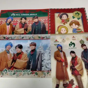 Mrs. GREEN APPLE 오리지널 크리스마스 시트 4장 세트
