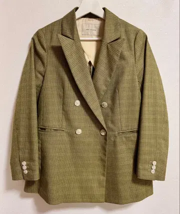 나노 유니버스 체크 무늬 테일러드 자켓