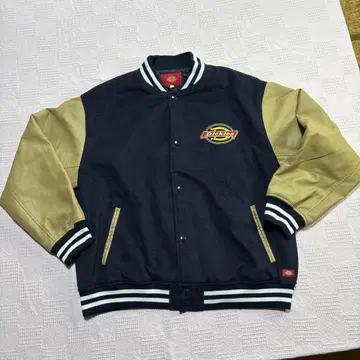 Dickies 바시티 자켓 네이비/베이지
