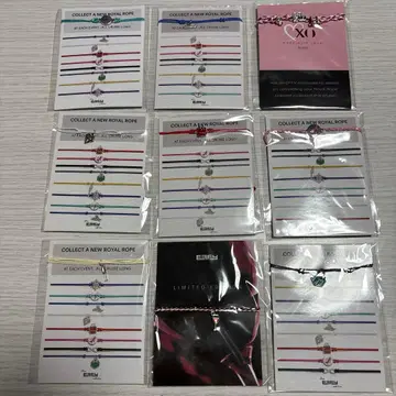 컬러풀 로프 팔찌 9개 세트 EFFY