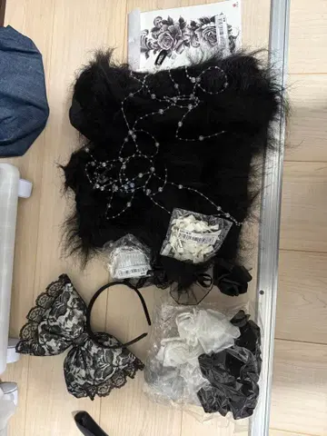 블랙 화이트 뽕머리