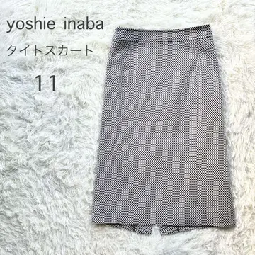 yoshie inaba 요시에 이나바 타이트 스커트 미니 체크 격자무늬