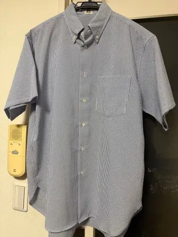 Allery 아렐리 반팔 스트라이프 셔츠