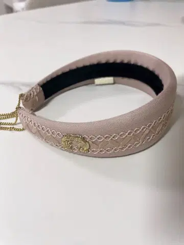 ca4la 자수 장식 핑크 헤어밴드 머리띠